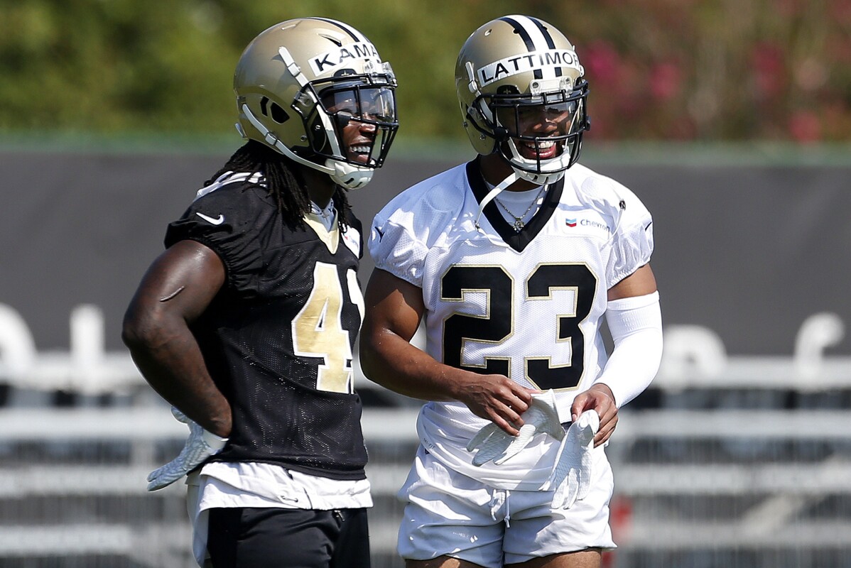 Saints abrem prática voluntária sem Marshon Lattimore ou Alvin Kamara